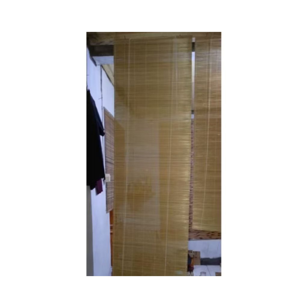 tirai bambu lidi ukuran L 60 X T 200cm original