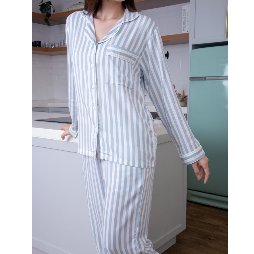 FELFE - Jade Pajamas Piyama Couple Lengan Panjang-Celana Panjang | Couple Pajamas | Couple Family Se