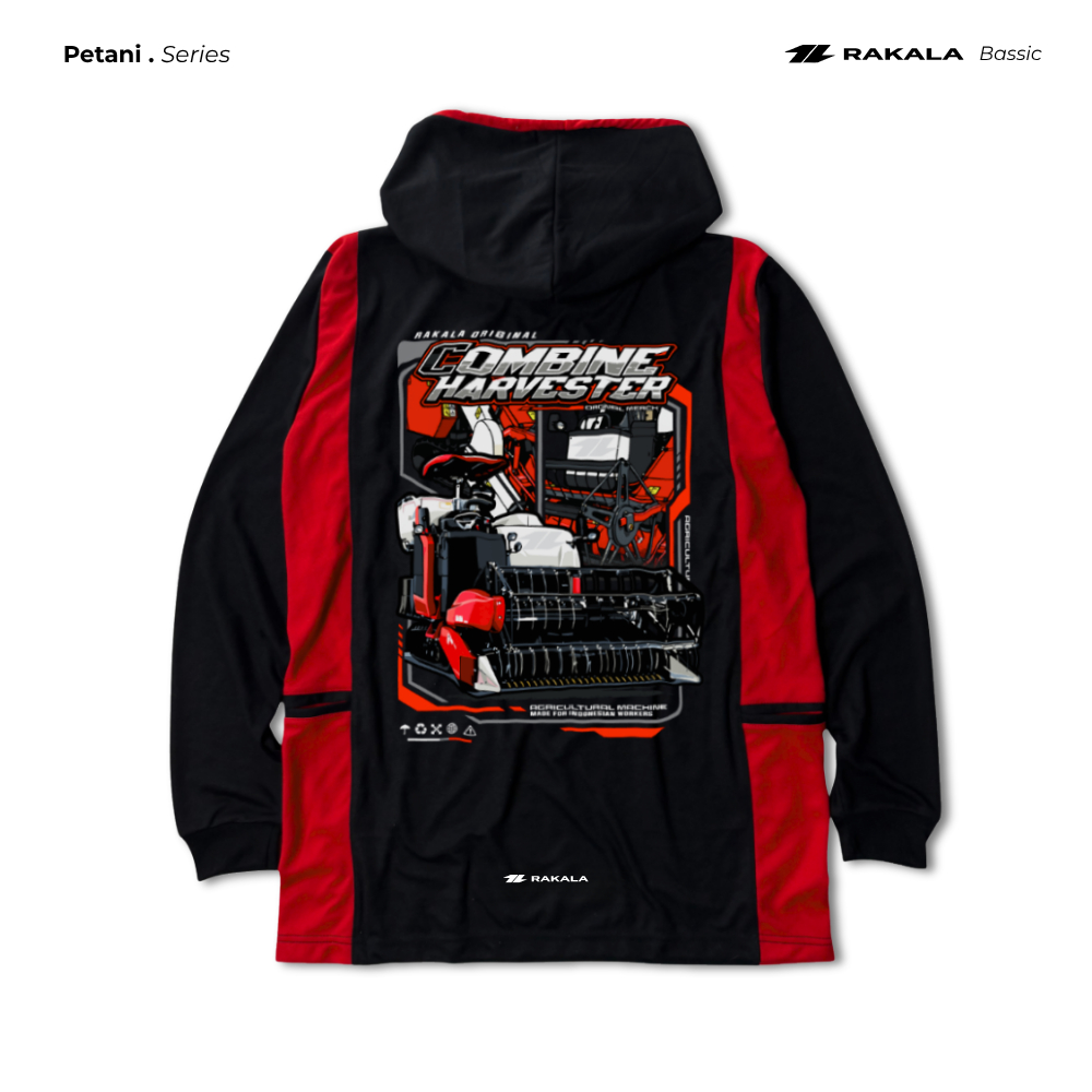 RAKALA - Kaos Kerja Combine Harvester Operator Kaos Mesin panen Sawah - Petani Series