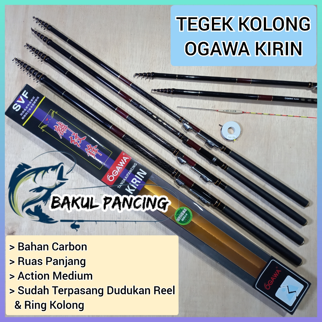 JORAN TEGEK KOLONG OGAWA KIRIN 300 - 360 - 450 - 540 - RUAS PANJANG - TANPA MIKA