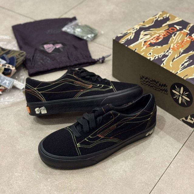 Vans Vault X Taka Hayashi DIY Old Skool Black Original Resmi