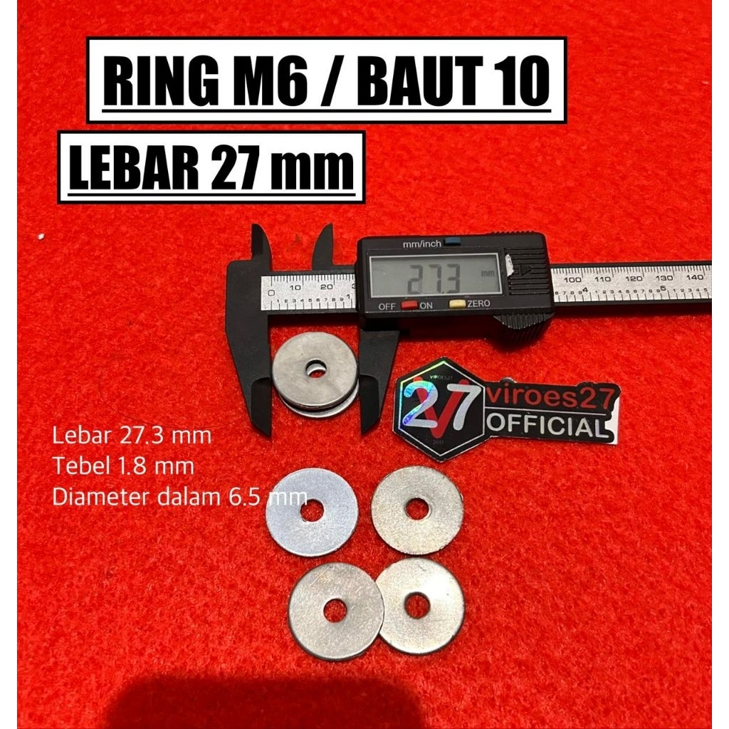 RING BAUT M6 / BAUT 10 lebar 27 mm