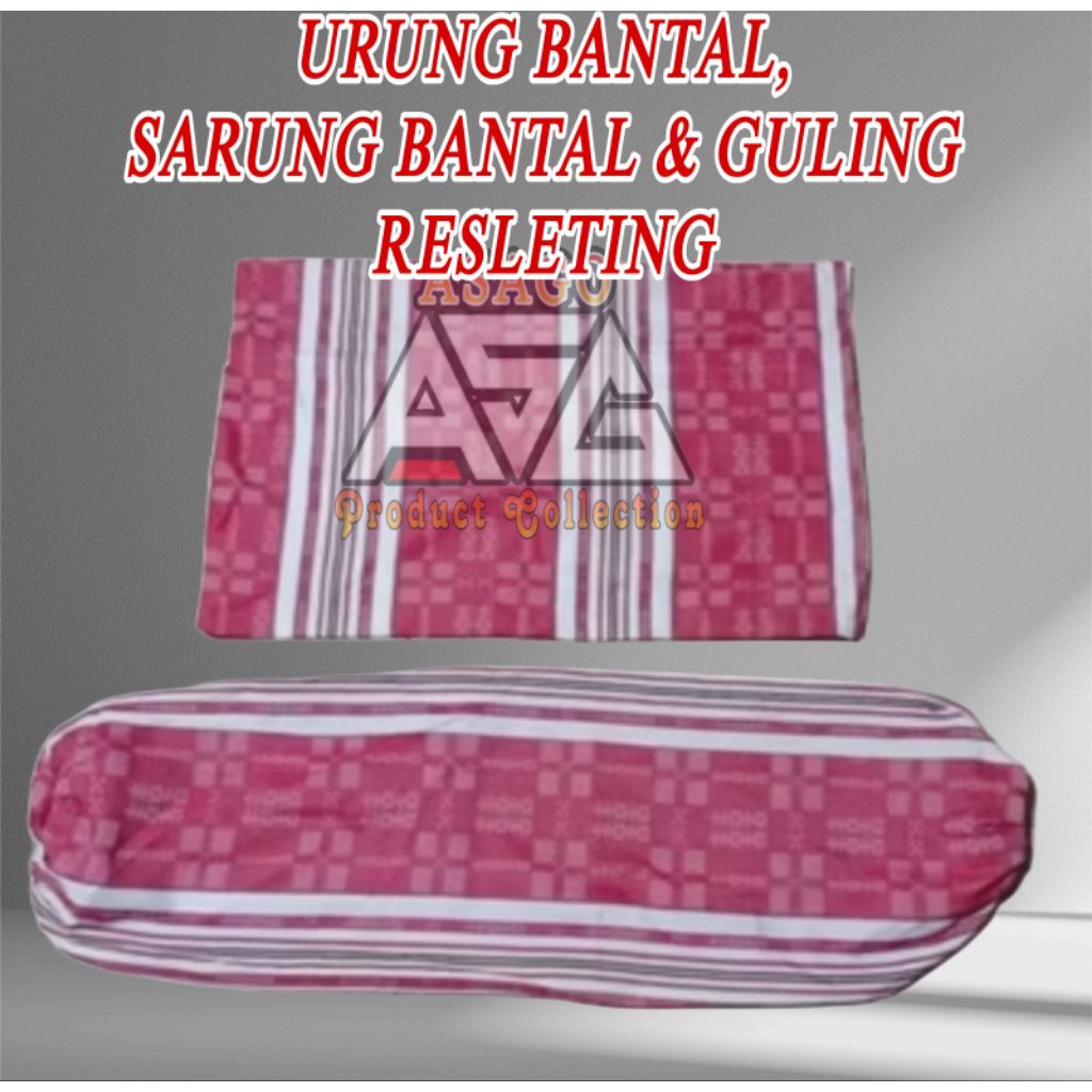 Grosir Urung bantal Sarung bantal guling resleting bahan Swanci / dames lembut  , sarung kulit banta