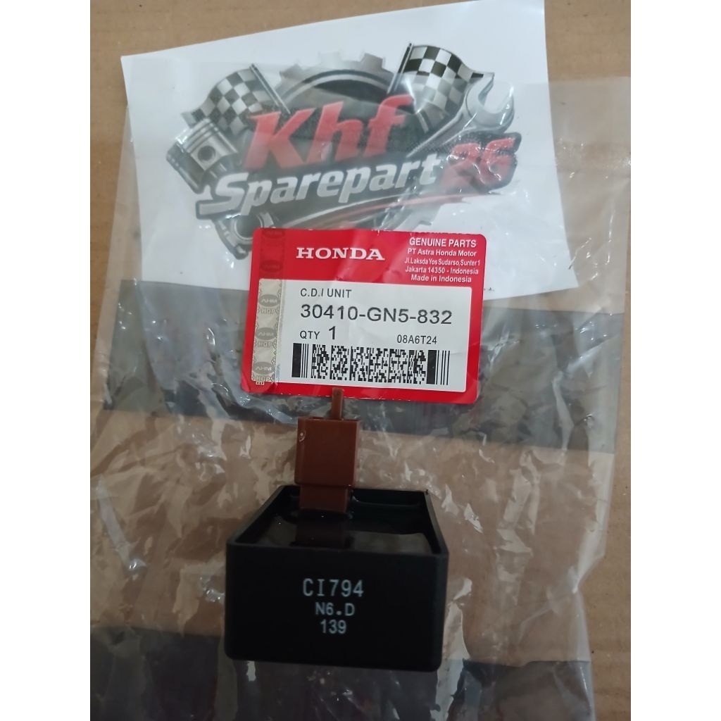 CDI Unit Honda Grand Supra X 100 Legenda Revo Lama Original AHM (30410-GN5-832)