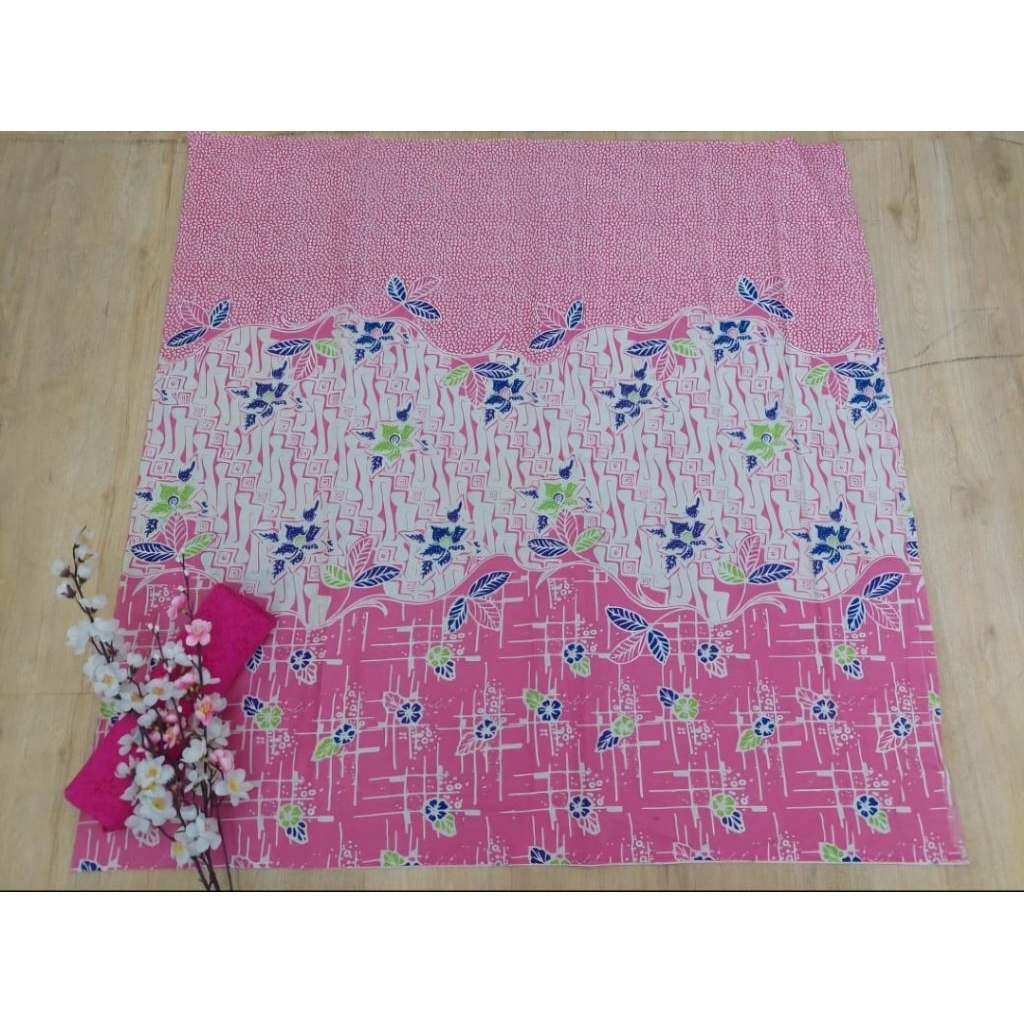 Kain Batik Printing Warna Pink Baby Pink Pink Soft Kain Batik Murah Kain Batik Seragam Bridesmaid
