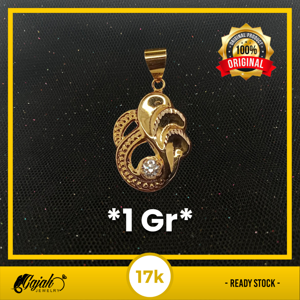 Liontin Emas 17K - Toko Emas Gajah - 1 Gram 1865