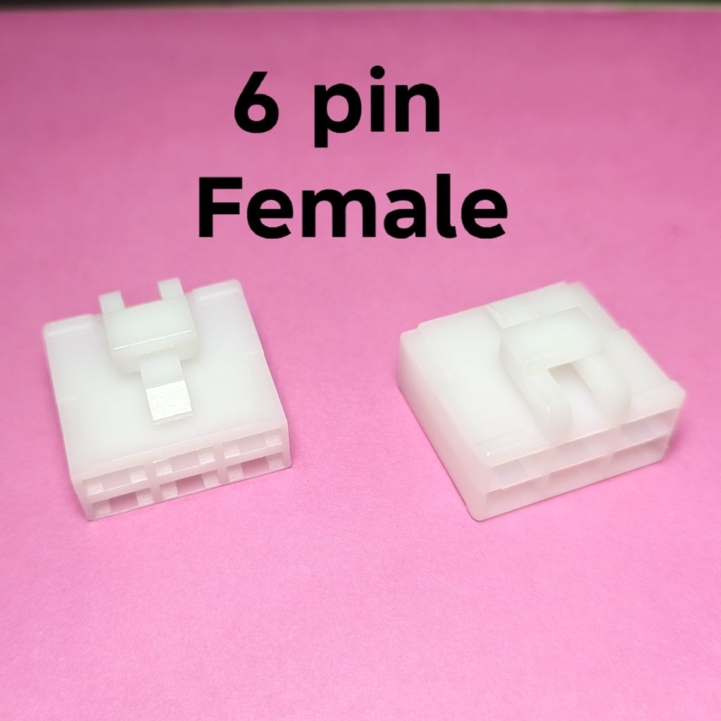 Grosir 100 pcs - Soket 6 pin Besar Female Kosongan