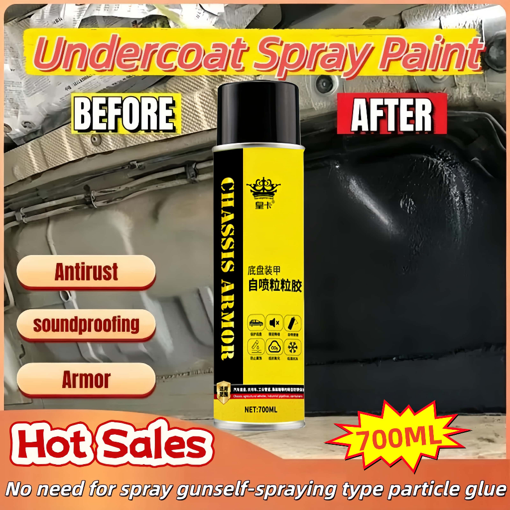cat semprot kolong mobil anti karat 700ML undercoat anti karat mobil rubberized undercoat spray