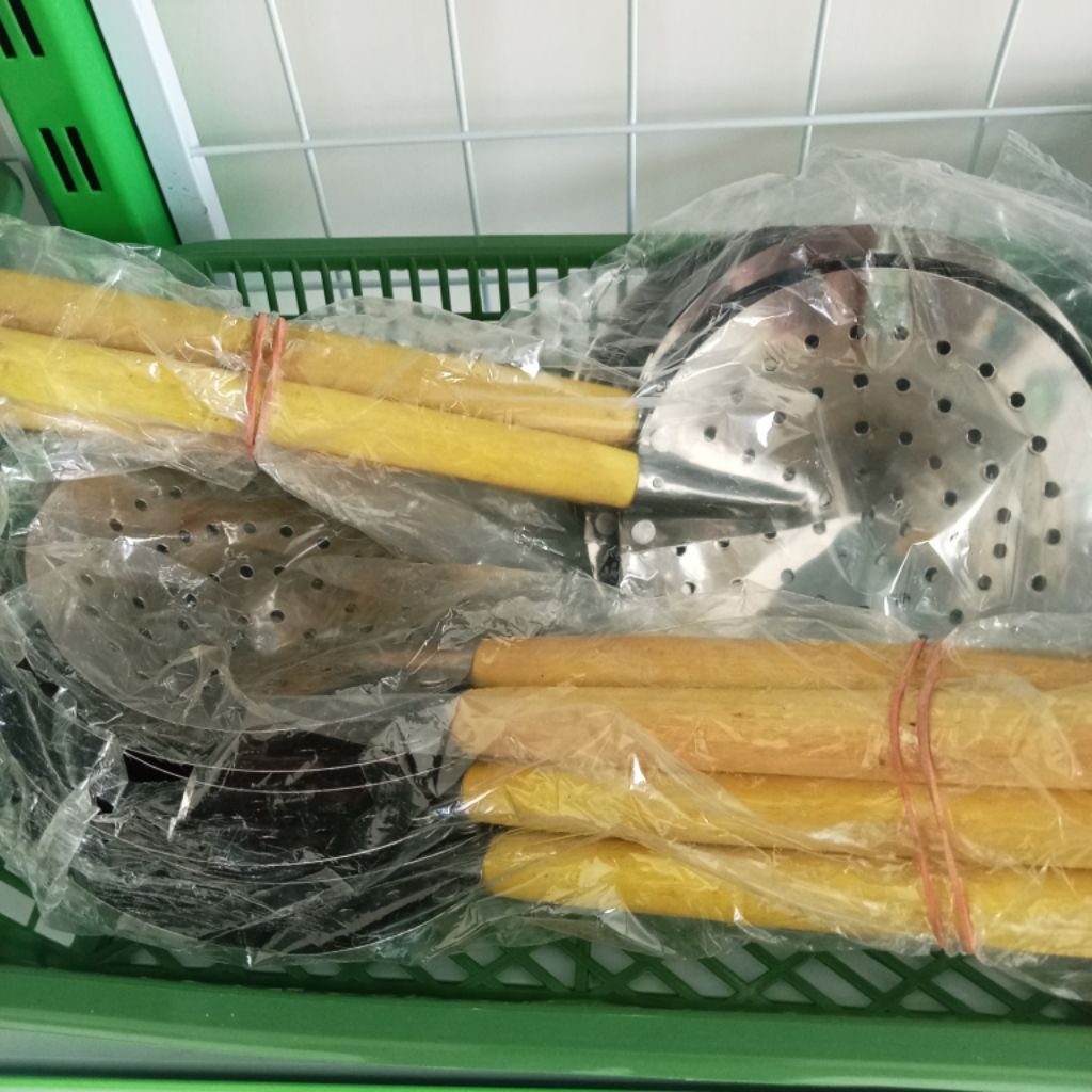 Serok penggorengan peniris minyak stainless steel kecil