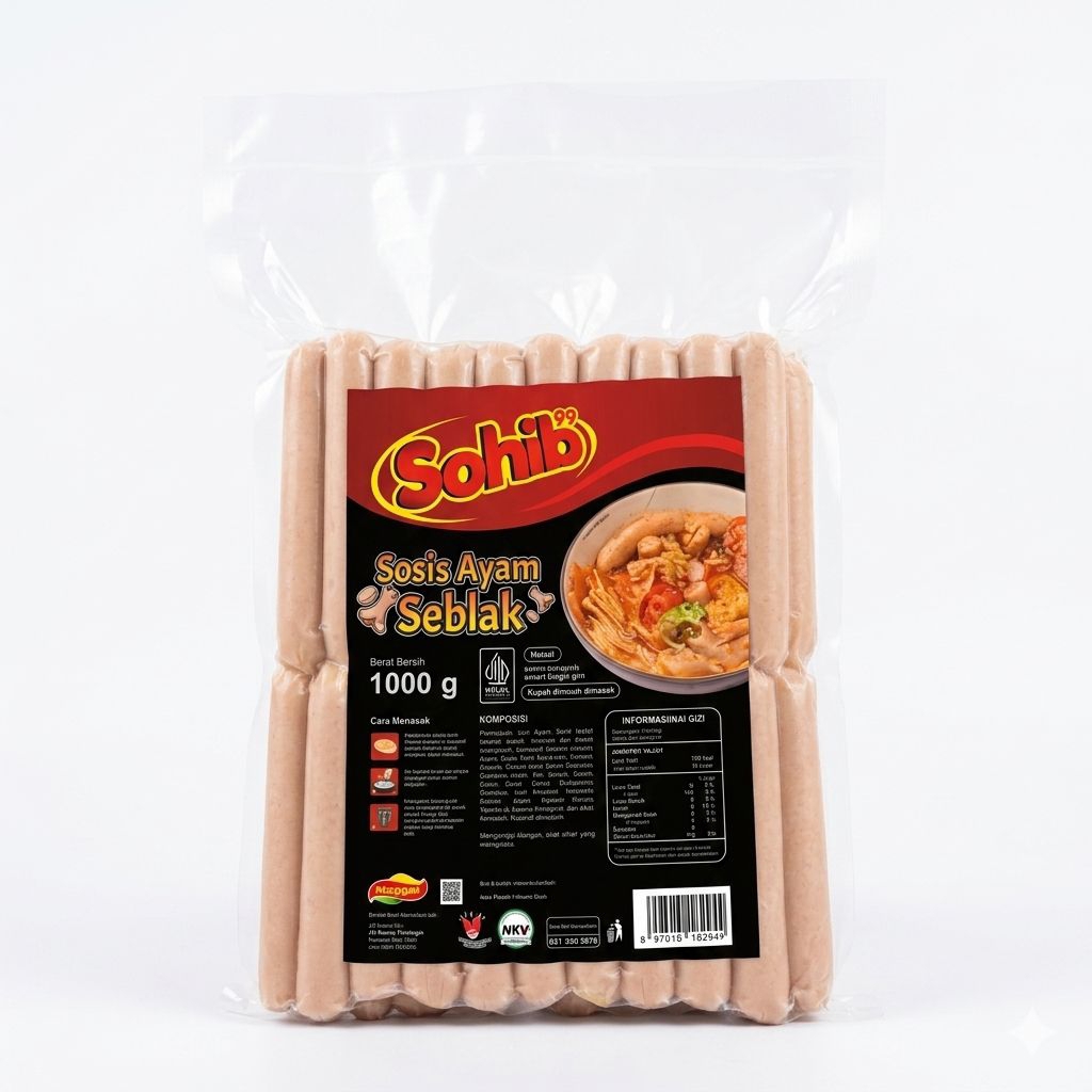 Sohib 99 Sosis Ayam Seblak 1000gr/1kg
