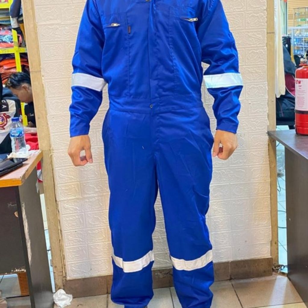 Coverall Nomex IIIA Biru BCA / Wearpack Coverall Nomex 3A Anti Api