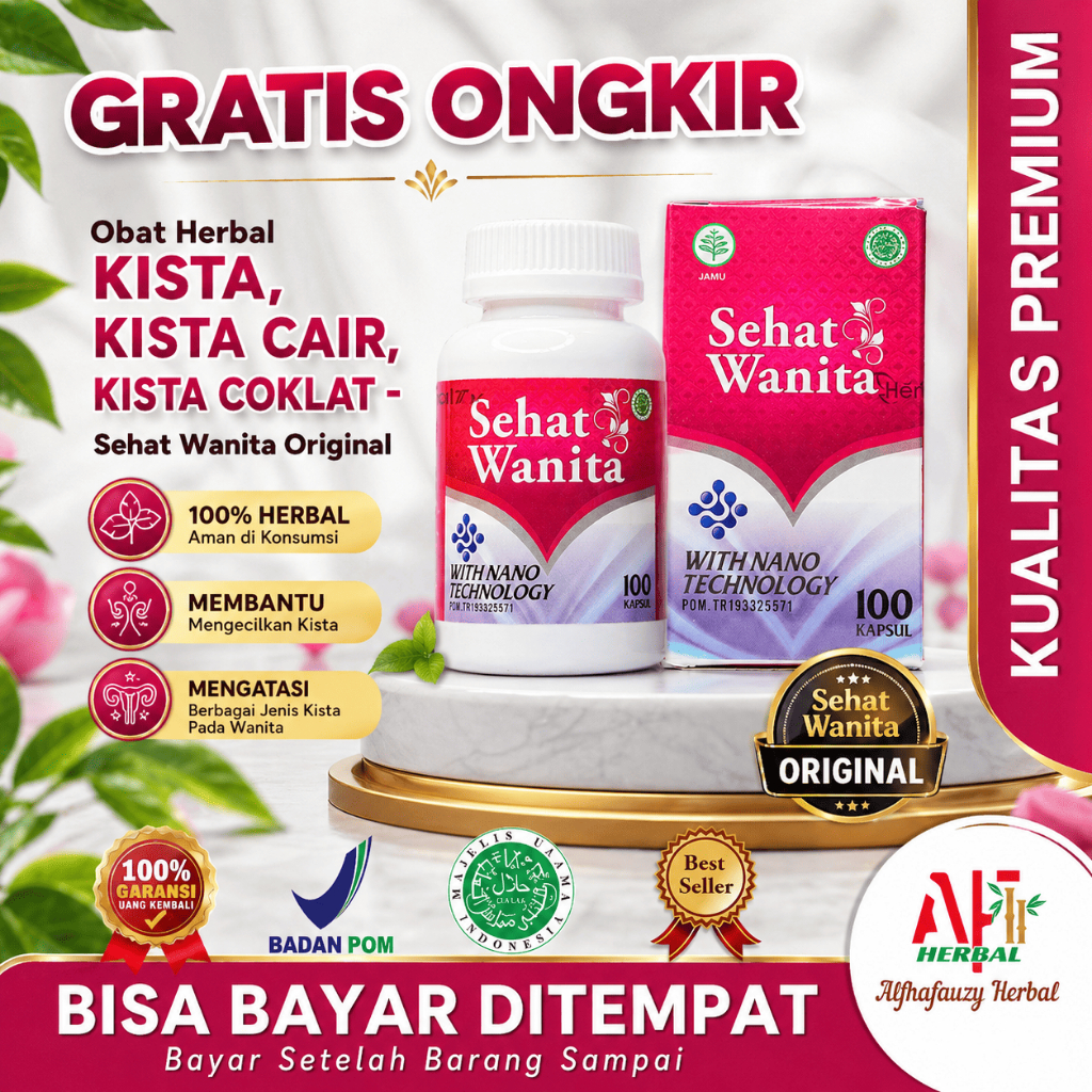 Obat Herbal Kista, Kista Cair, Kista Coklat - Sehat Wanita Original