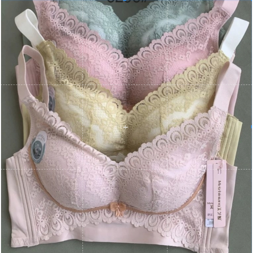 Bra Jumbo Bh Wanita Penutup Lemak Kawat Busa Tipis Kait 5 Cup C Size 36-44 Fashion Renda Halus dan L