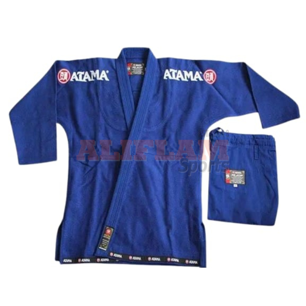Gi Jiujitsu Brazilian SET Baju Celana Judo GI BJJ ATAMA Biru Dogi Jiujitsu