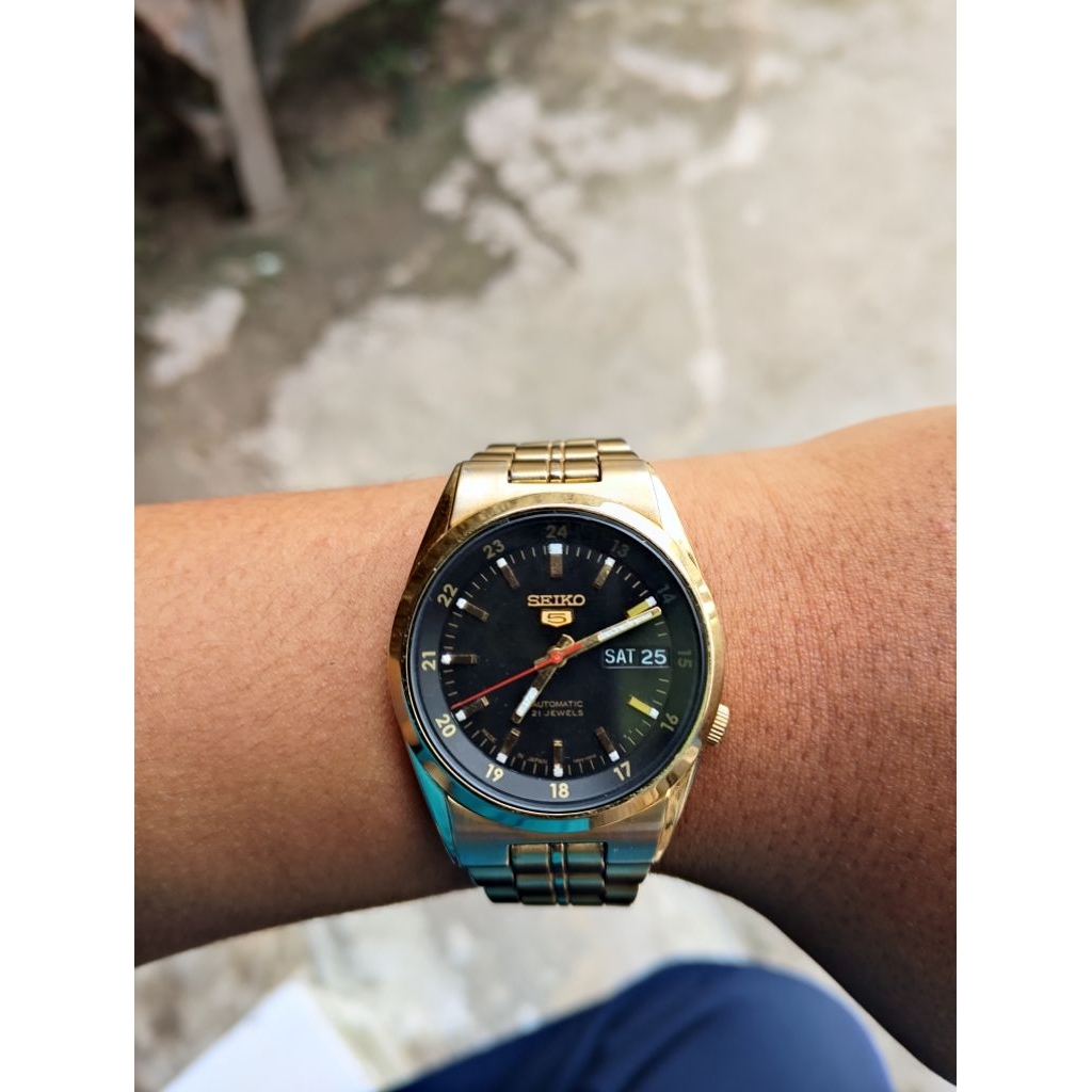 Jam Tangan Pria Seiko 5 Automatic Military Black Dial Cal 7S26B Original – Jam Seiko Pria Anti Bater