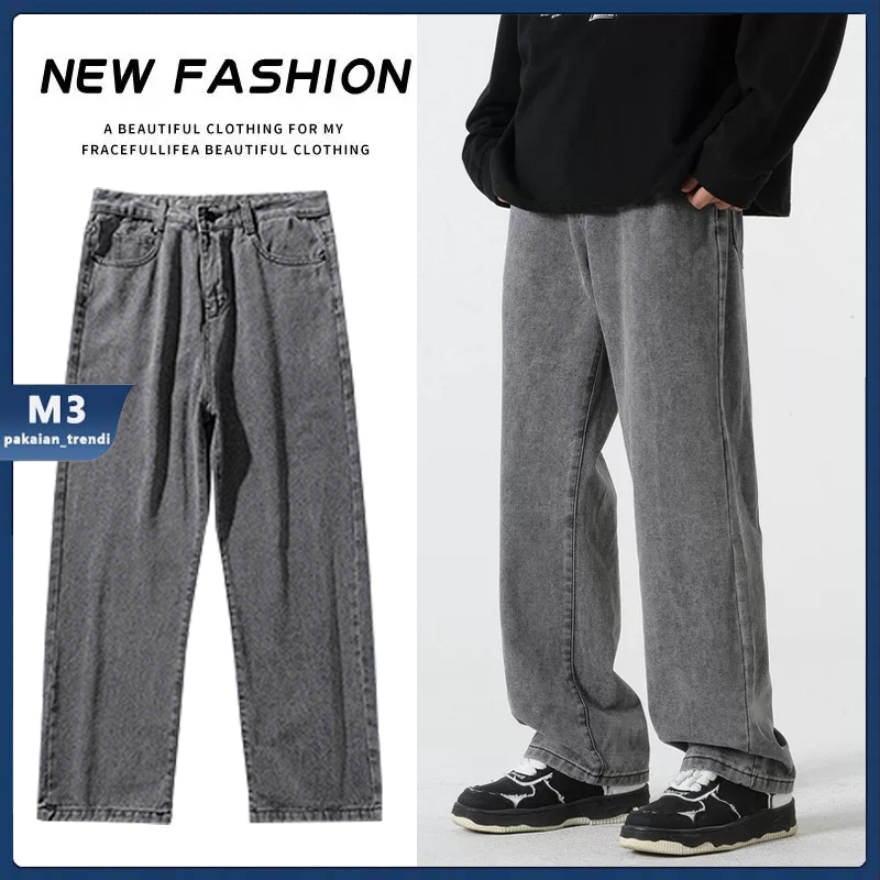 Celana Jeans Pria Korean Style Celana Jeans Kulot Pria Celana Jeans Pria Gombrong