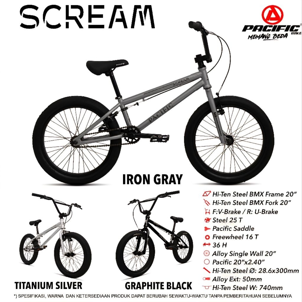 sepeda BMX Pacific nitron Rush hotshot avorio al X-Men zeckrom spinix strive scream