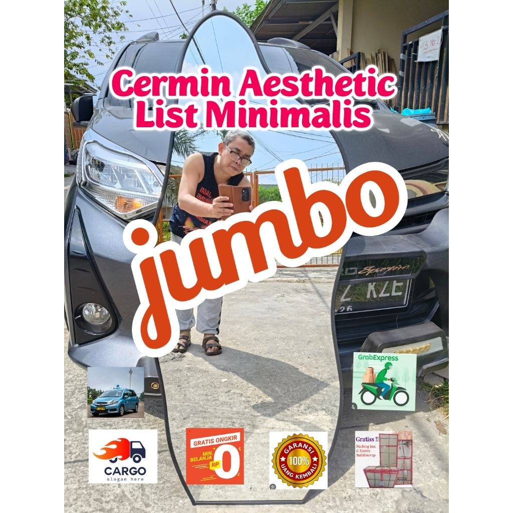 Kaca Cermin Jumbo Aestetick List minimalis Kaca Cermin Jumbo Aestetick List minimalisCermin Aestetic