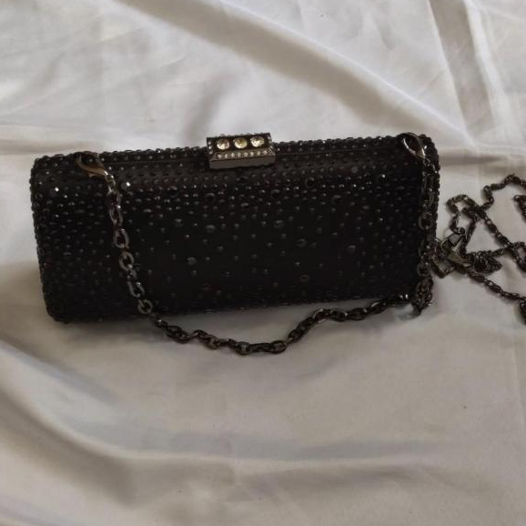 [ Preloved ] Tas selempang /tas tangan pesta wanita motif manik manik unik dan mewah