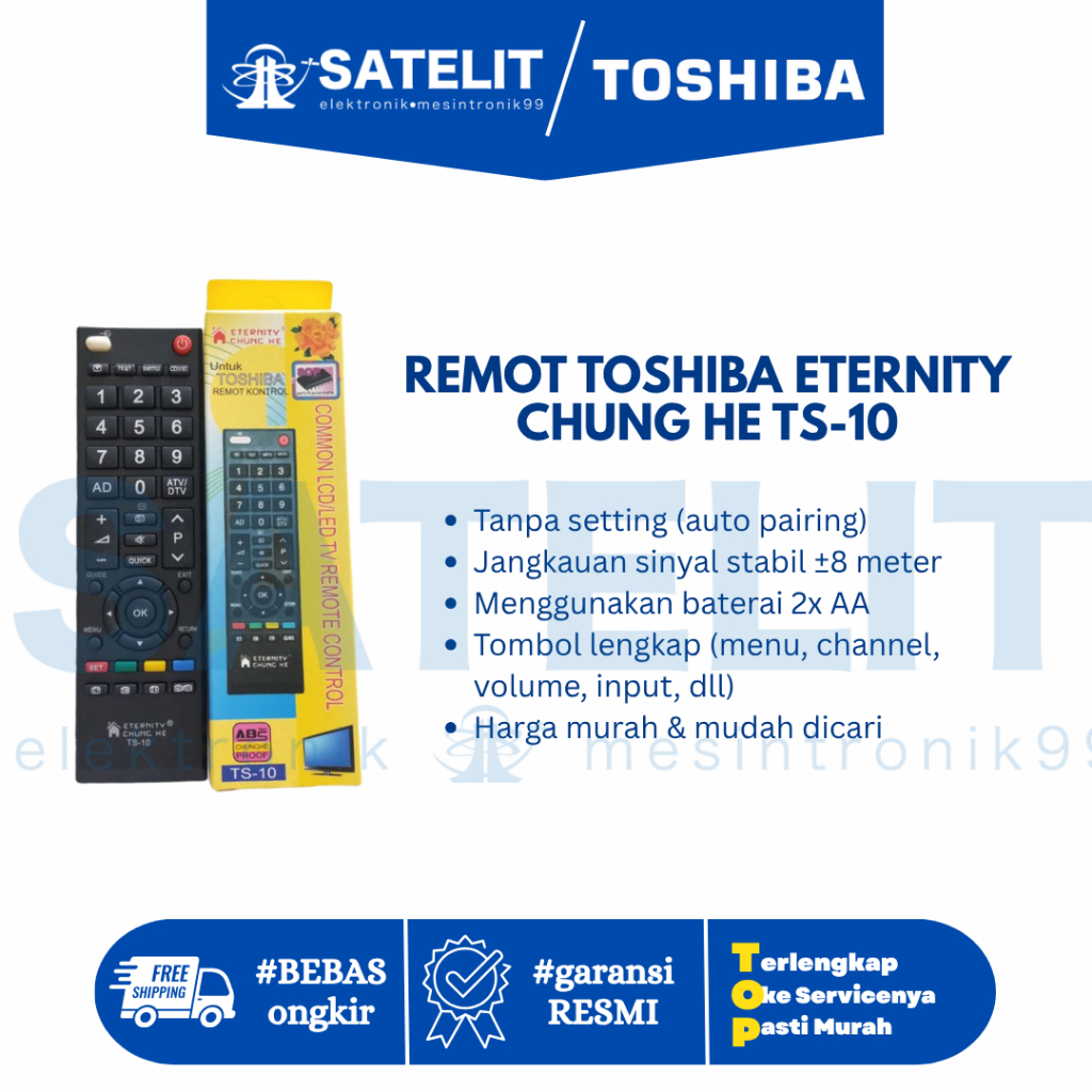 REMOT TOSHIBA ETERNITY CHUNG HE TS-10