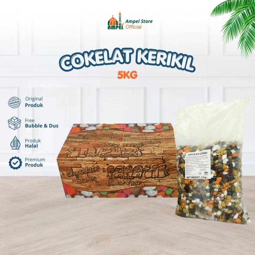 5 Kg Coklat Kerikil Arab Turki Bentuk Unik Mirip Batu Kerikil