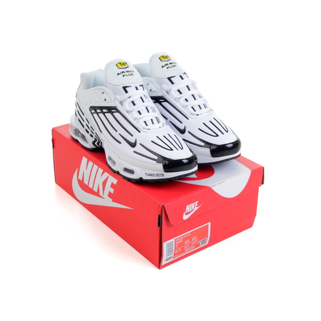 (SZBD) Sepatu Sneakers Nike Tn Air Max Plus 3 White Black