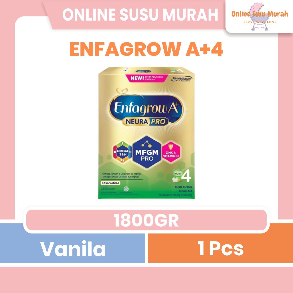 ENFAGROW A+ 4 VANILA 1800GR TAHAP 4 USIA 3 TAHUN KE ATAS 1800 GR ENFA GROW A4 A 4 SSKD