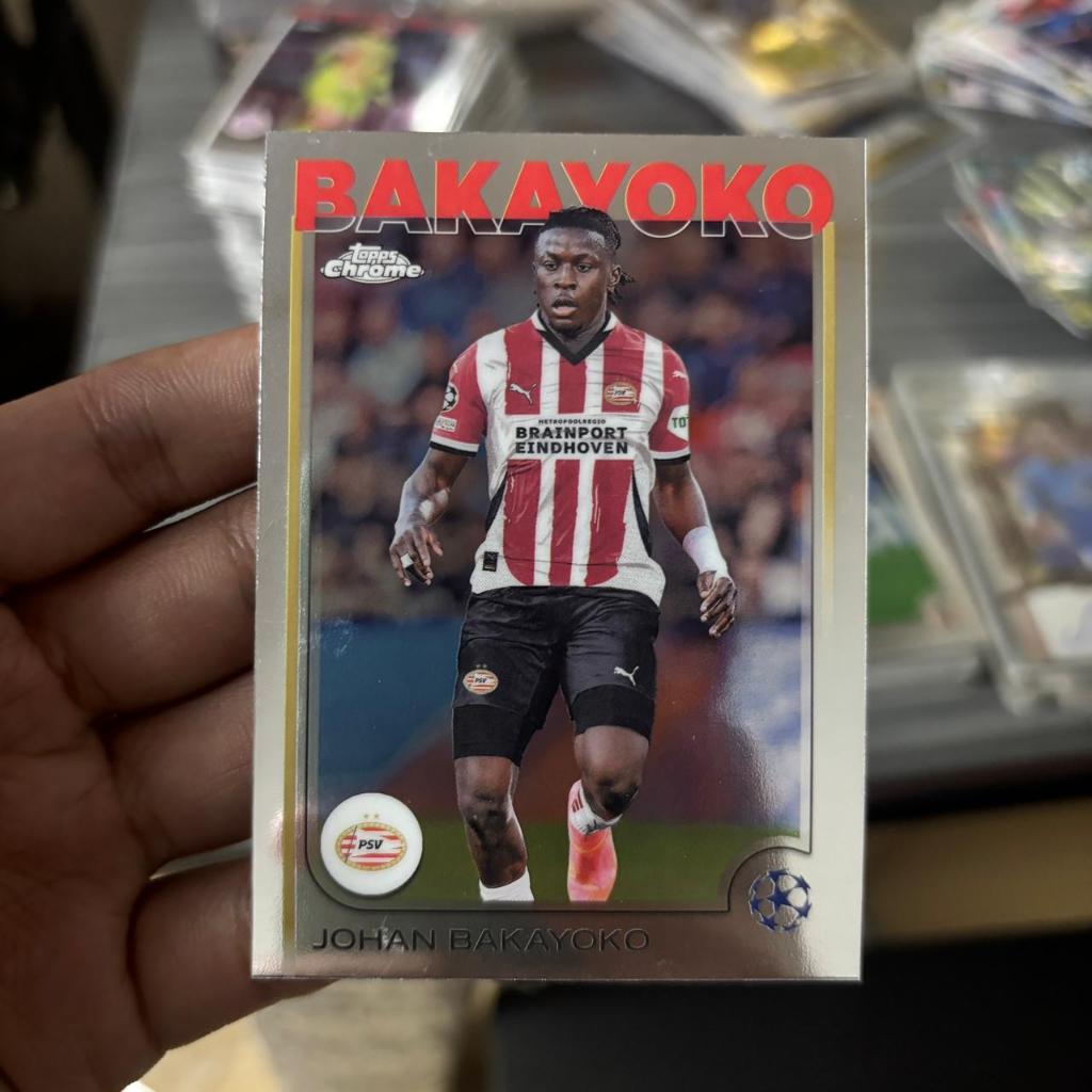 Kartu Bola Bakayoko Topps Chrome PSV Original