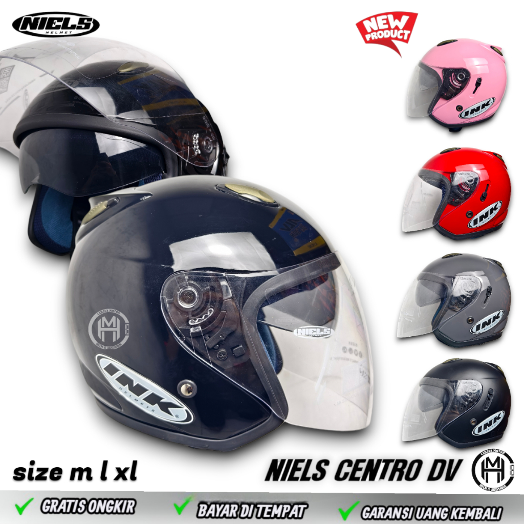 HELM CENTRO DOUBLE VISOR/MODEL INK CENTRO FREE STIKER bukan ink ori