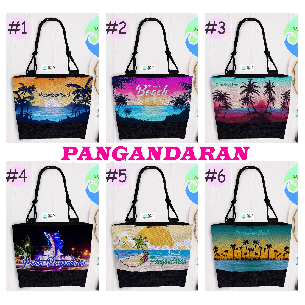 TOTE BAG TEMA PANGANDARAN, OLEH-OLEH/SOUVENIR PANGANDARAN