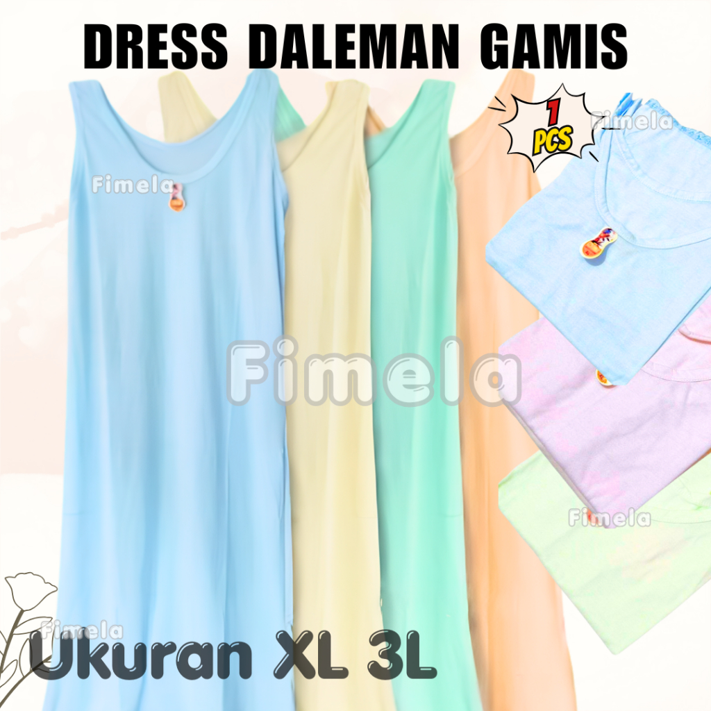 1 pcs Androk Dress Daleman Panjang Daleman Gamis MURAH
