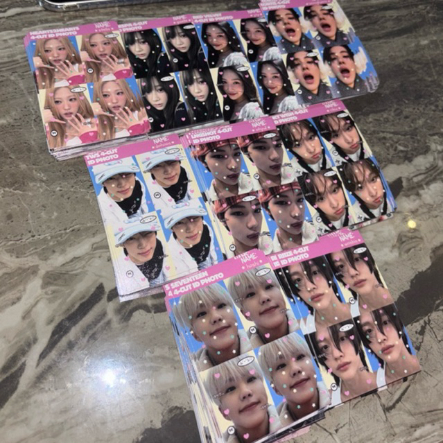 [ready - min.2pcs] hamzzipaws - 4cut id photo cortis red velvet aespa tws riize hearts2hearts