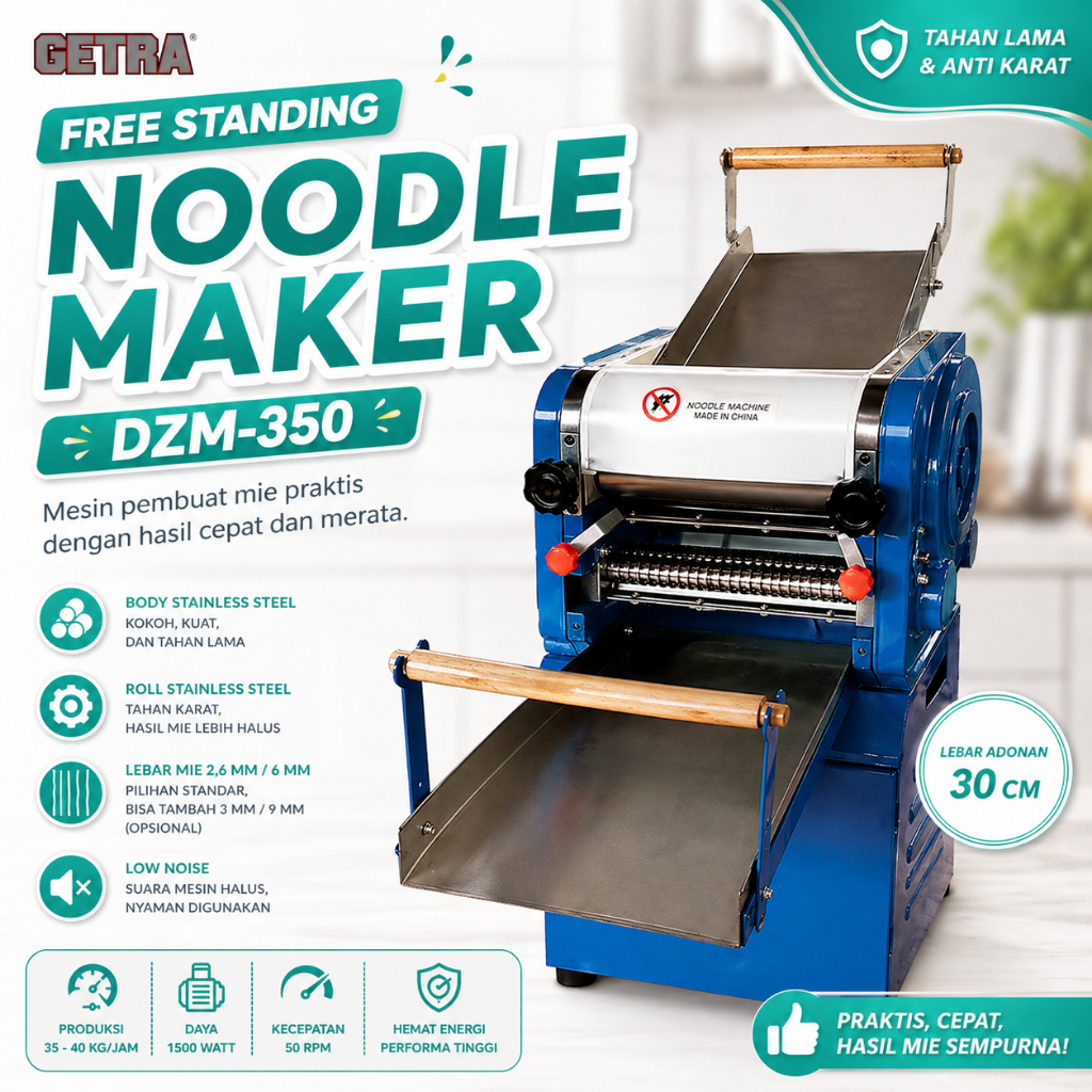 GETRA Free Standing Noodle Maker (Mesin Pembuat Mie) DZM-350 / DZM 350 / DZM350