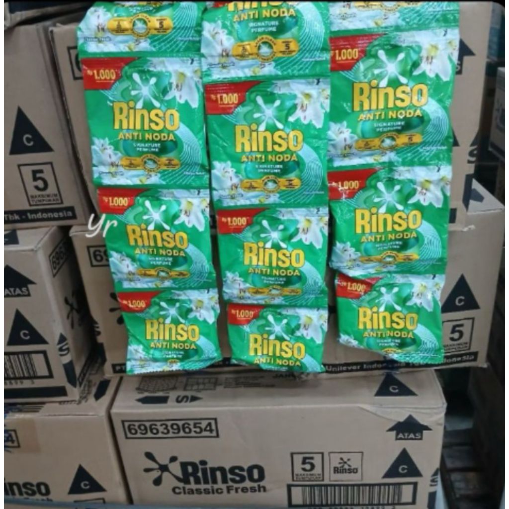 Rinso Detergent Bubuk 1000an 40gr | 1Dus (126 Sachet)