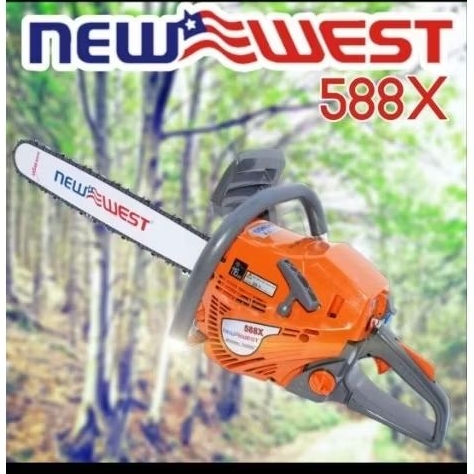 Mesin Gergaji Chain saw New West NW 588/588X 22" Original