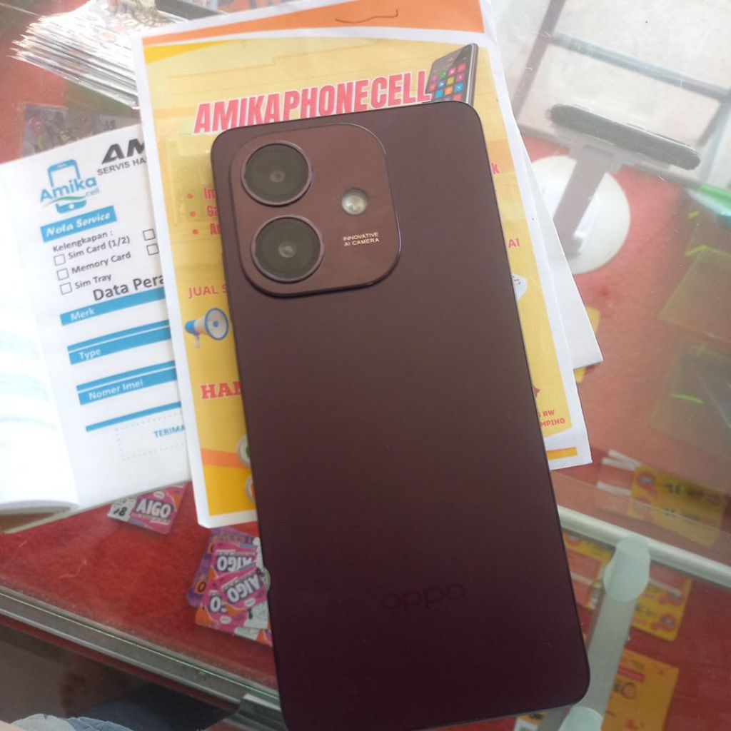 Hp second oppo A3x ram 4+4 GB 128 ram
