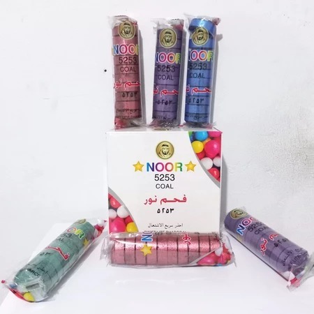 Arang Magic NOOR RAINBOW Warna Warni Coal Arang Perbox