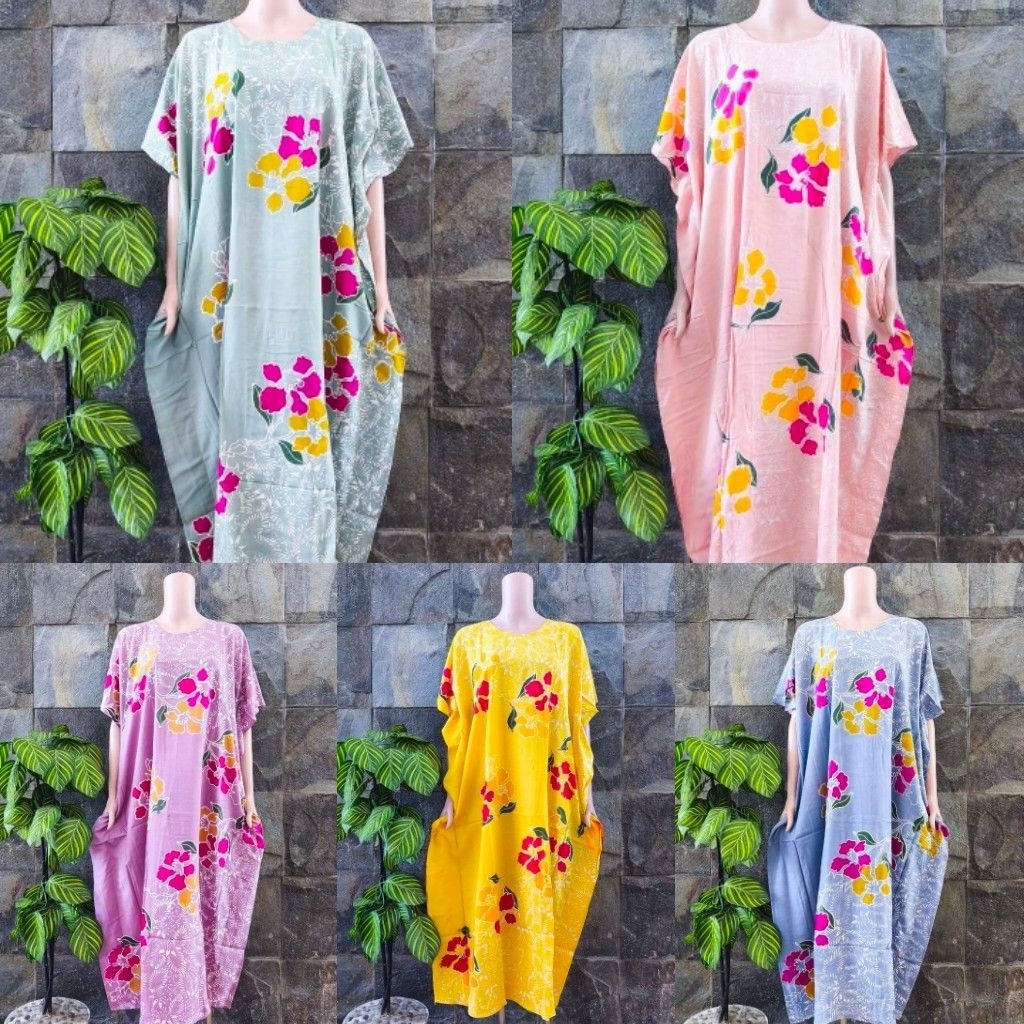 {LD 140 CM} Daster Huza Batik Pekalongan || DK Non Busui