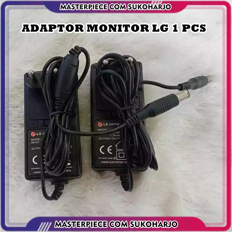 Adaptor LG TV LED MONITOR KHUSUS LG 19V Adaptor Lcd Monitor LG, smart TV LG ,TV LG 19V-0,84 A