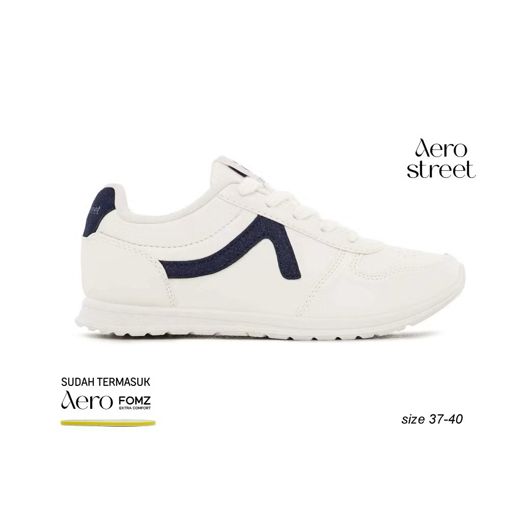 SEPATU CEWEK AEROSTREET ALMOND NATURAL NAVY