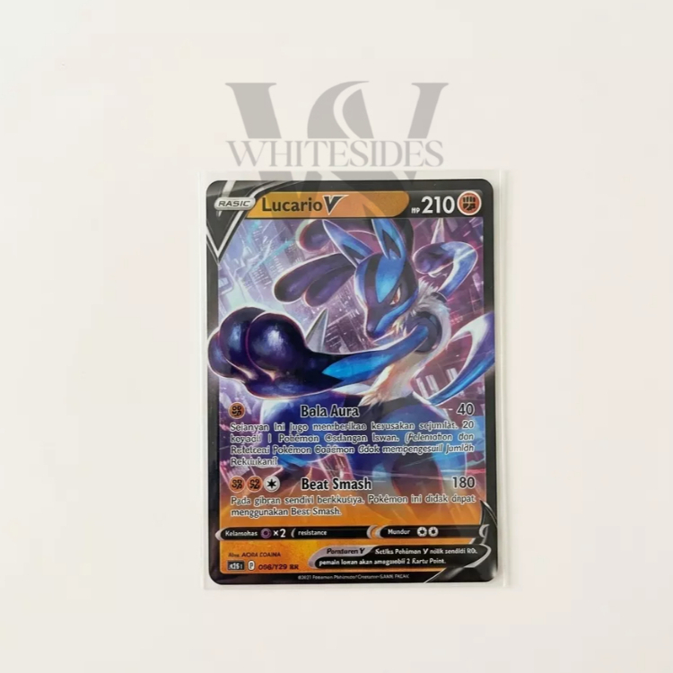 Lucario V - SC3A 2021 Pedang & Perisai Koleksi VMax Set A Berkilau Pokemon Charizard Snorlax Psyduck