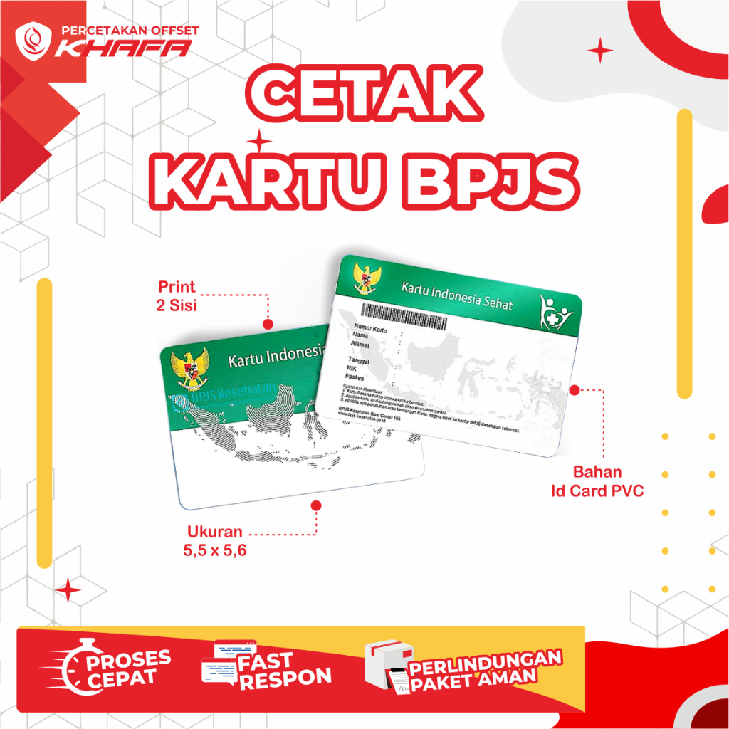 Cetak ID Card UV Satuan Bahan PVC Custom Full Color