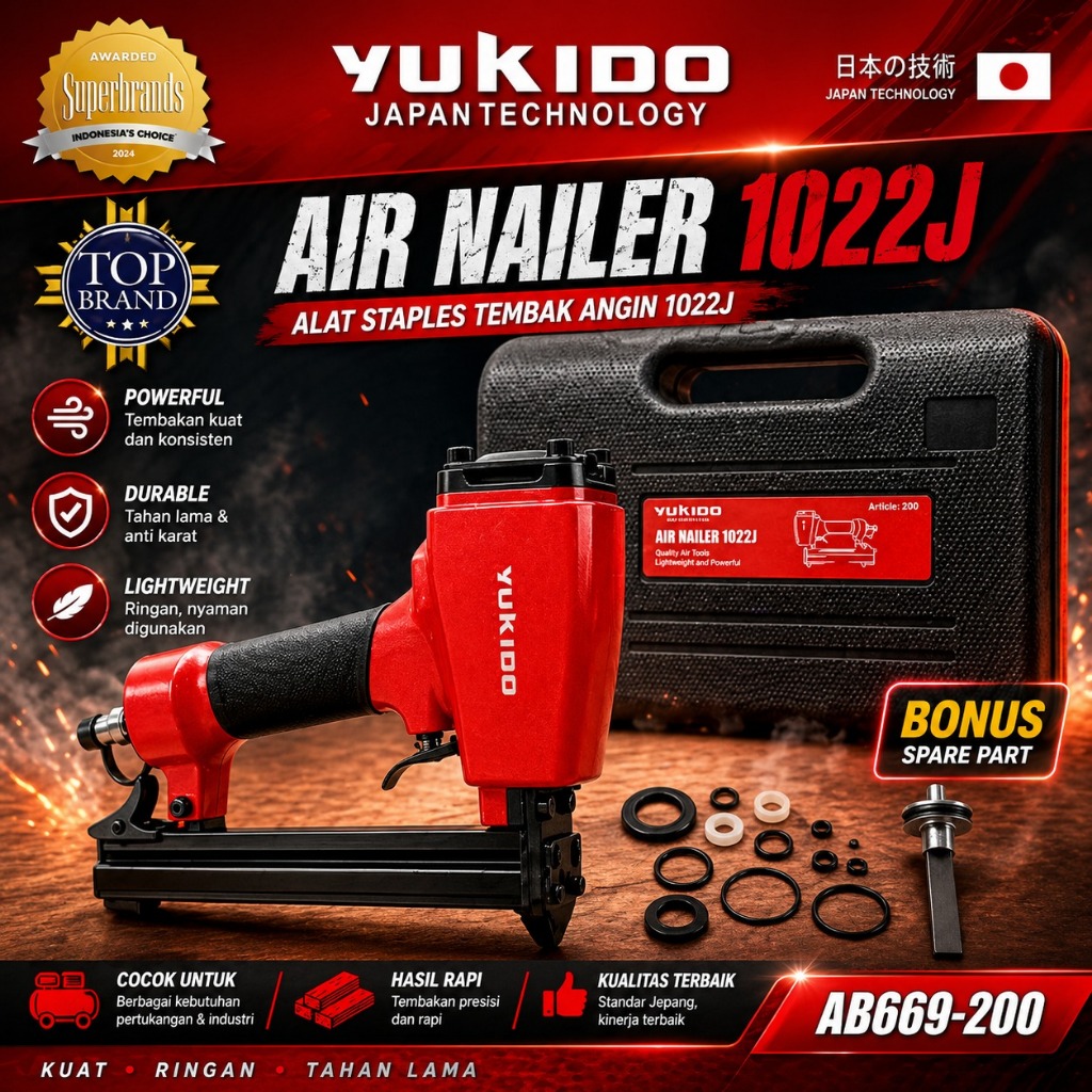 Staples Tembak 1022J Yukido Air Staples 1022J  Staples Gun 1022J