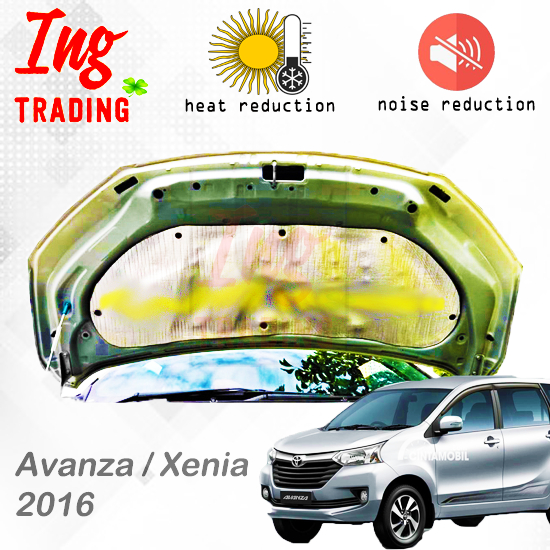 Peredam panas kap mesin mobil Avanza/Xenia 2016-2020 Full kap
