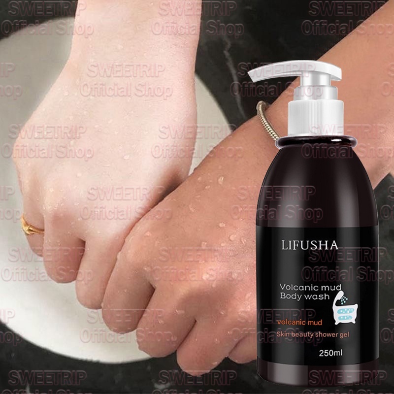 Lumpur Vulkanik Body Wash 250ml Original Sabun Pemutih Badan Lumpur Vulkanik Mud Whitening Body Wash