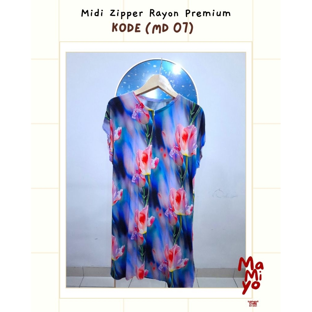 Daster Midi Zipper | Daster Midi | Daster Rayon Premium | Daster Rayon | Daster Midi Rayon