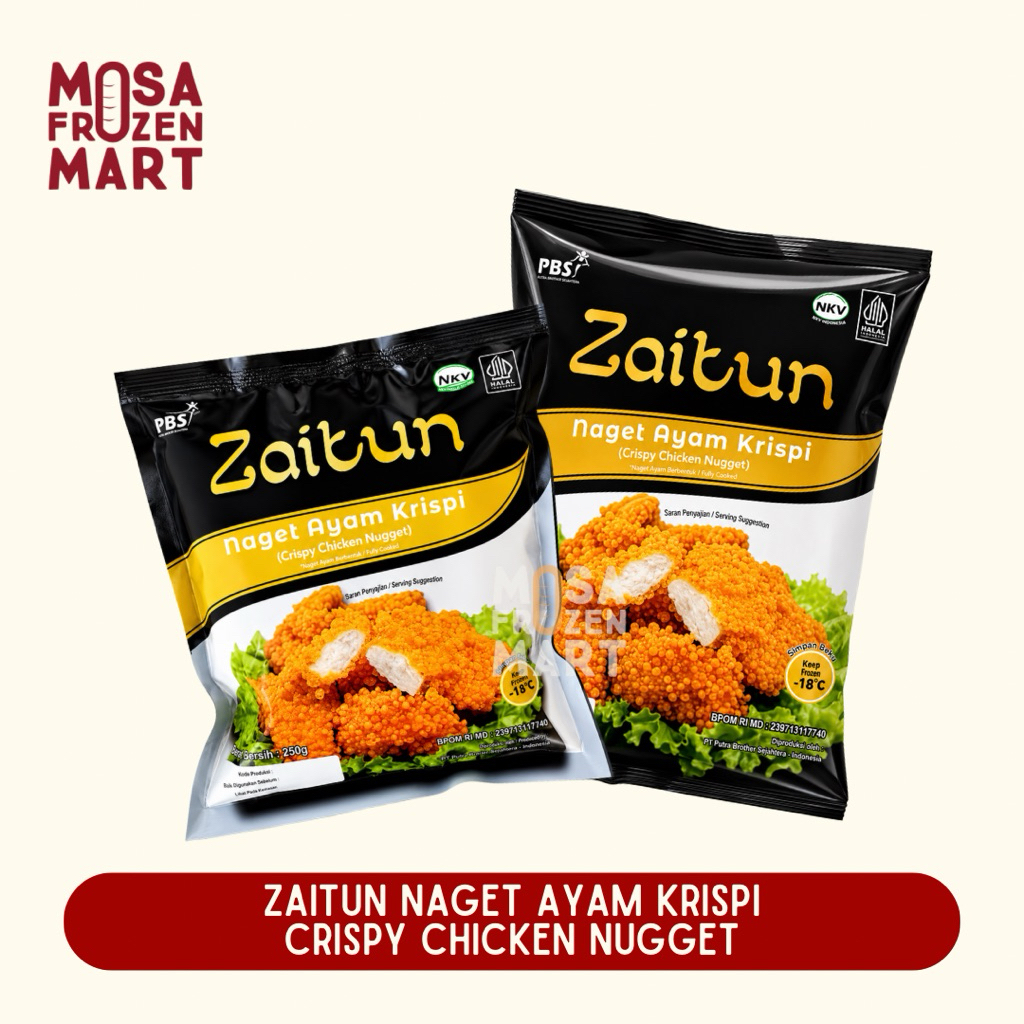 Zaitun Naget Ayam Krispi | Nugget Ayam Crunchy