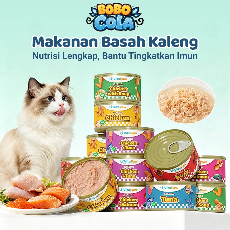 Makanan Kucing Kaleng Makanan Kucing Basah Kaleng Snack Kucing Makanan Hewan Kaleng Tinggi Daging