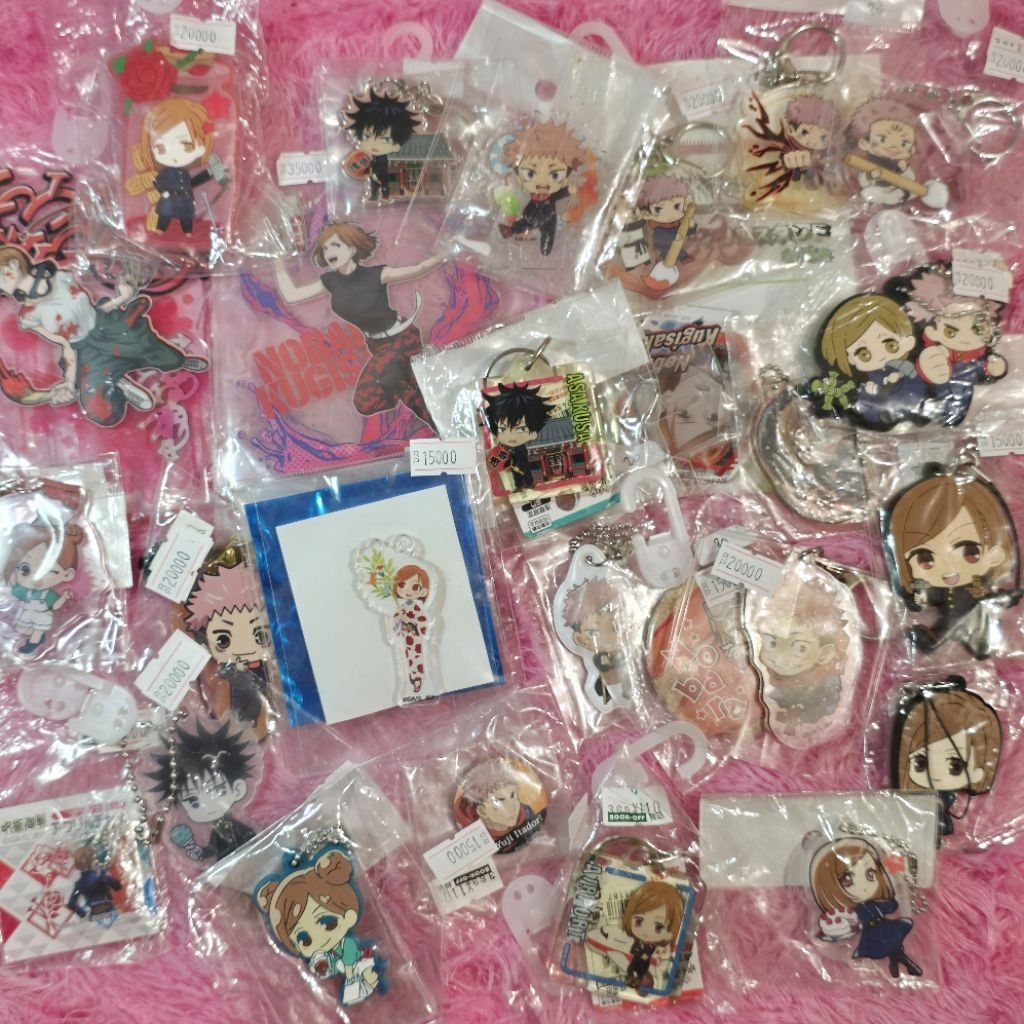 [UPDATE] jjk jujutsu kaisen kugasaki nobara fushiguro megumi sukuna yuuji itadori keychain gantungan