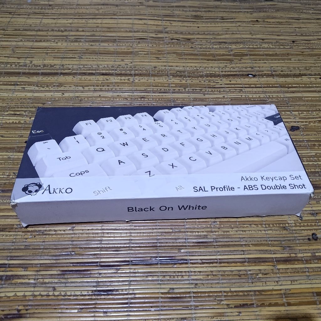 Keycaps Akko SAL Black on White